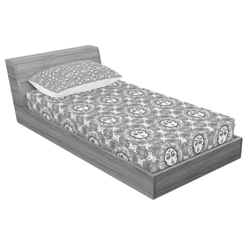 Microfiber Sheet Set, Twin Sheet Set + Fitted Sheet + 1 Pillowcase