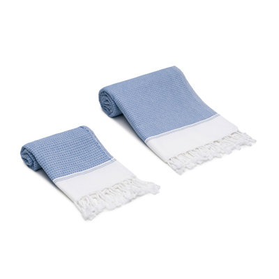 Pria Turkish Cotton Hand Towels (Set of 2)