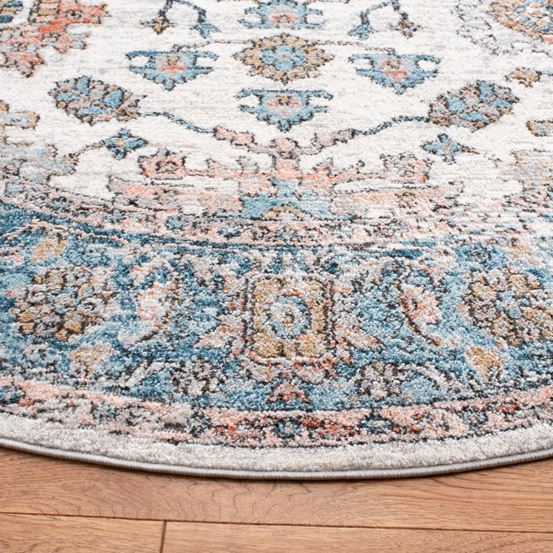 Radium Performance Oriental Rug, Round 6'7"