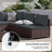 Corinne Premium All-Weather Wicker 4 - Person Modular Patio Conversation Set with Cushions-977563011