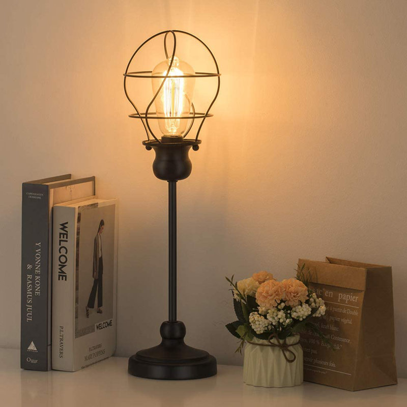 Lampe de bureau noire 19,4 po Eckhart
