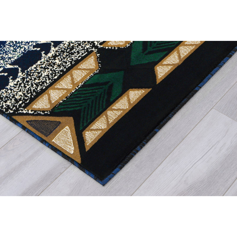 Allport Geometric Indoor Doormat, Navy