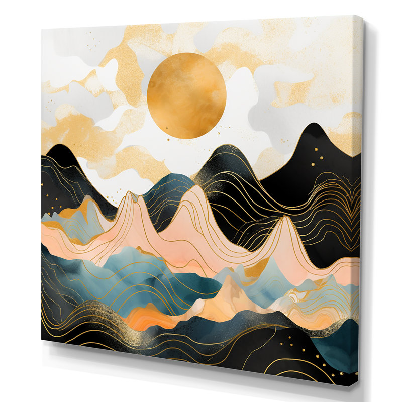 Mountain Bold Landscape III - Fruits, art mural, Toile tendue, 36" H x 36" W