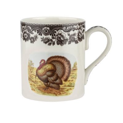Spode Woodland Turkey Mug 16 Oz Turkey