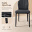 Ensemble de salle à manger extensible 63 "à 79" avec chaises en cuir PU, sièges 4-8-132538924-132538927