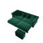 Canapé Chesterfield, canapé-lit gigogne 3 en 1 de 89 po, canapé-lit convertible, canapé-lit très grand, méridienne, canapé en velours 3 places avec repose-pieds mobile, conception capitonnée-129893726