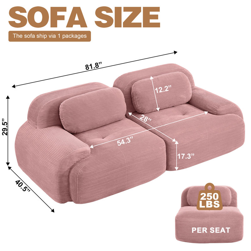 Canapé modulaire Boneless