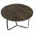 Natural and Gunmetal Top Accent Table