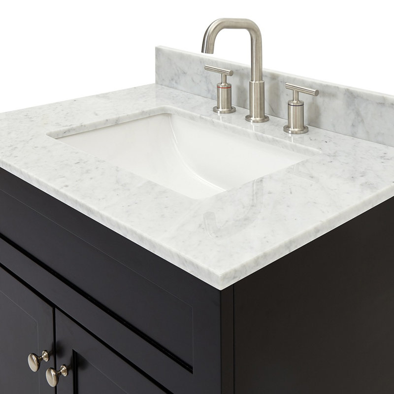 Partham 31" Single Bathroom Vanity Set, Black