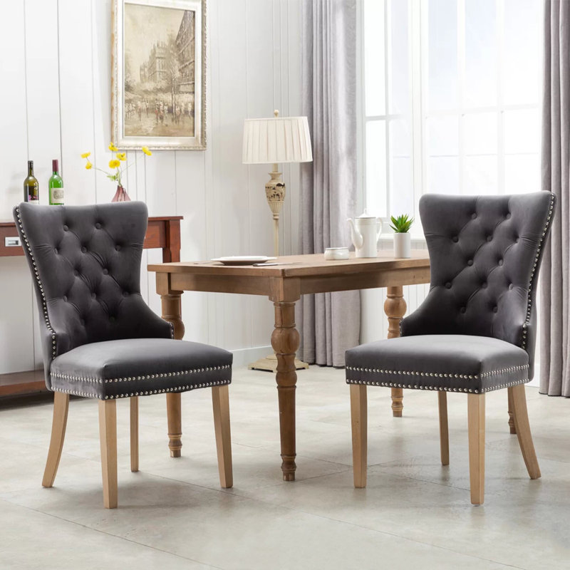 Chaise parsons Wykoff, Gris foncé