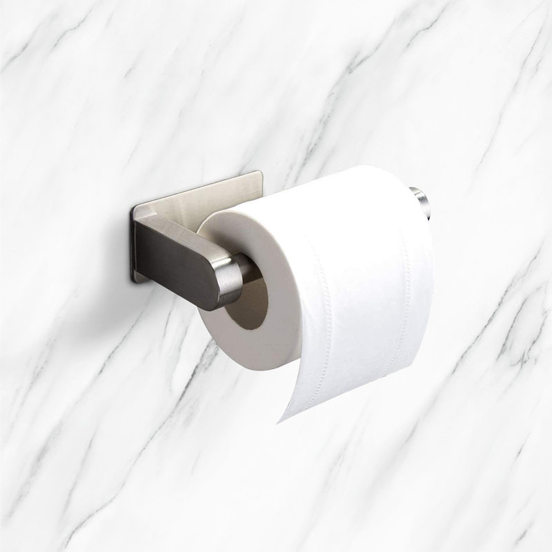 Wall Mounted Toilet Paper Holder, Silver