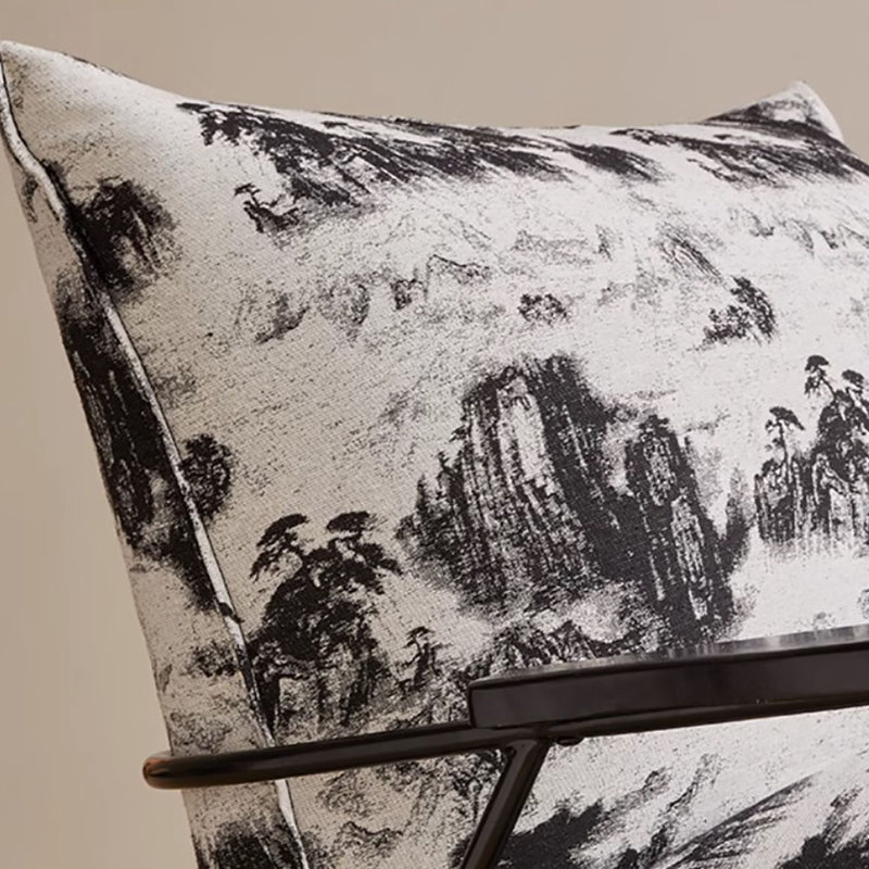 Chaise berçante rétro, Noir