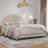 Jodiel Arched Boucle Upholstered Bed Frame-88745854-118914770
