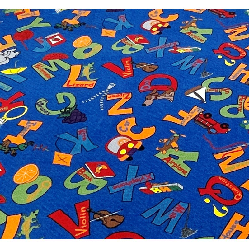 Tapis pour enfant «I Know my ABCs», Rectangle 4 pi x 6 pi