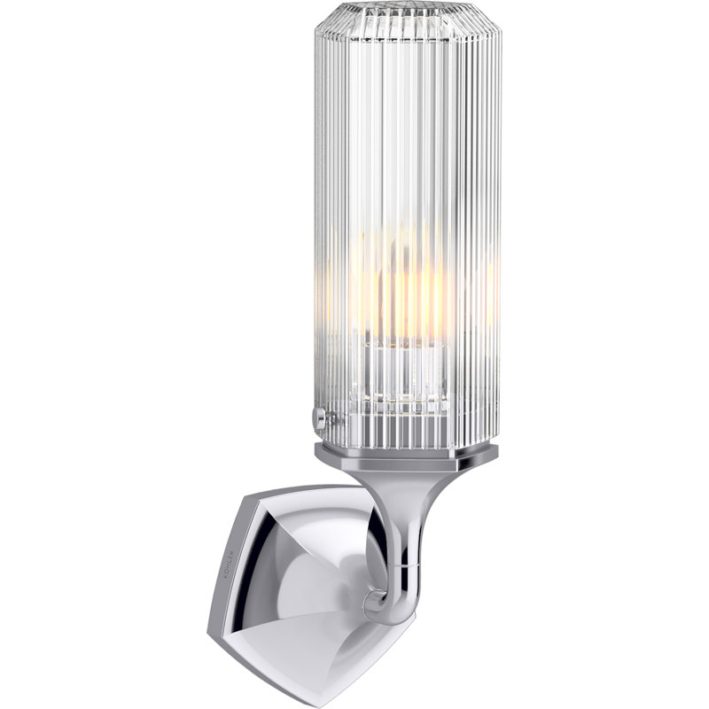 Occasion 1 - Light Plug-in Armed Sconce, Polished Chrome
