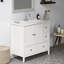 Meuble-lavabo simple 36 po avec plateau en céramique