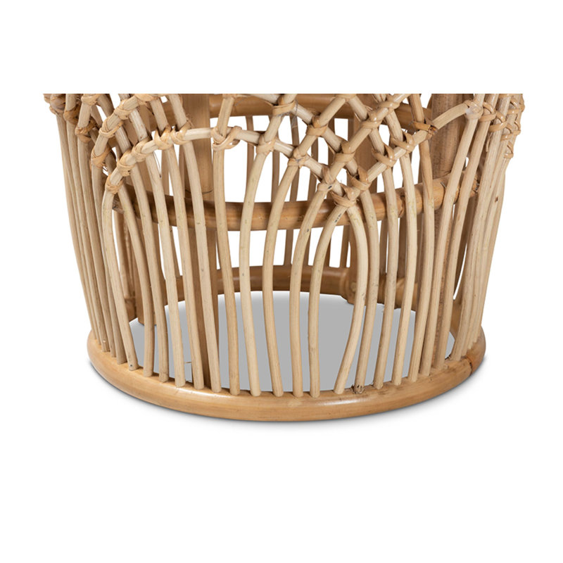 Naoma 17.3'' Rattan Tall Frame End Table