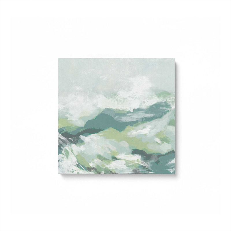«Verdant Rolling Waves II», reproduction sur toile tendue, H 12 po x l 12 po