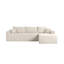 Canapé d'angle infonuagique avec méridienne en L et poches latérales, design modulaire moderne, assise profonde, revêtement en tissu pour salon/chambre, aucun assemblage requis, blanc, côté droit, 274 x 160 x 58 cm, tissu et mousse haute densité, modulable, blanc, aucun assemblage requis-1336018416