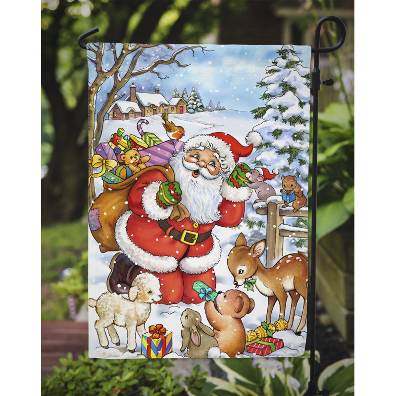Zohrab Double Sided Polyester Animal Garden Flag, 15" H  x 11" W