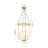 Single-Light Basketball Glossy Glass Semi-Flush Mount