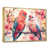 Toile avec cadre flottant or