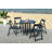 Lagarde Hexagon 4-Person 40.9'' Long Dining Set-1560860537