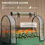 Raised Planter With Greenhouse Cover, Mobile Elevated Garden Bed-1433577679
