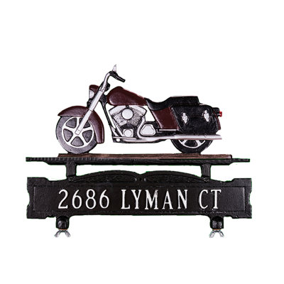 Metal Classic/Decorative Illuminated Mailbox Sign