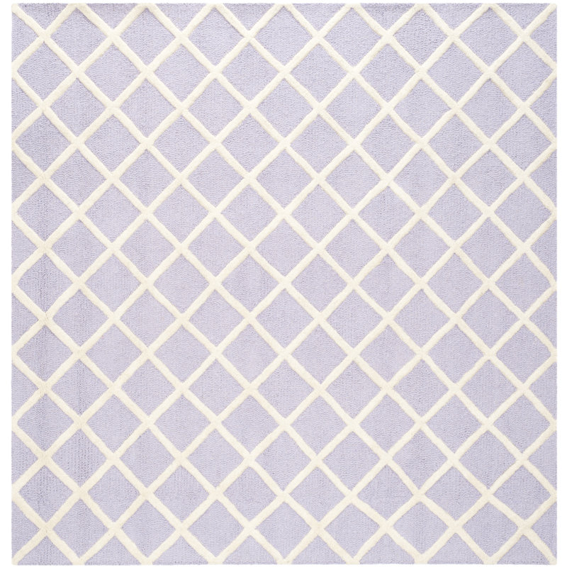 Tapis en laine touffeté à la main Sanyla, Carré 6 pi