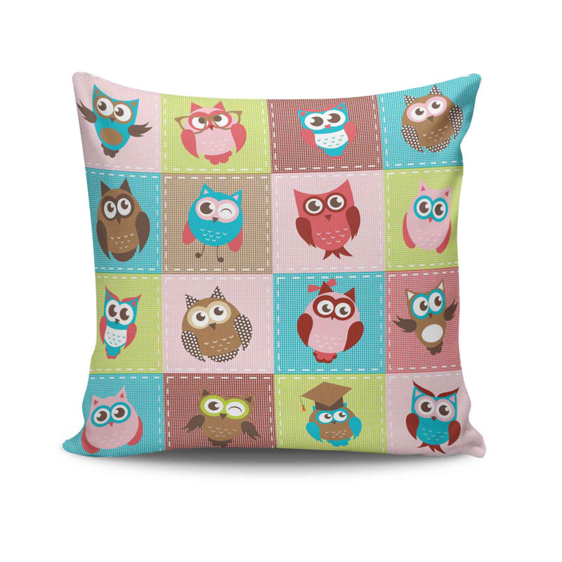Decorative Cushion Cover, 17 x 17 Inches, 50% Cotton / 50% Polyester | Machine Washable at 104°F, Ironable, Concealed Zip Closure | Perfect for Living Room, Bedroom, and Stylish Home Décor