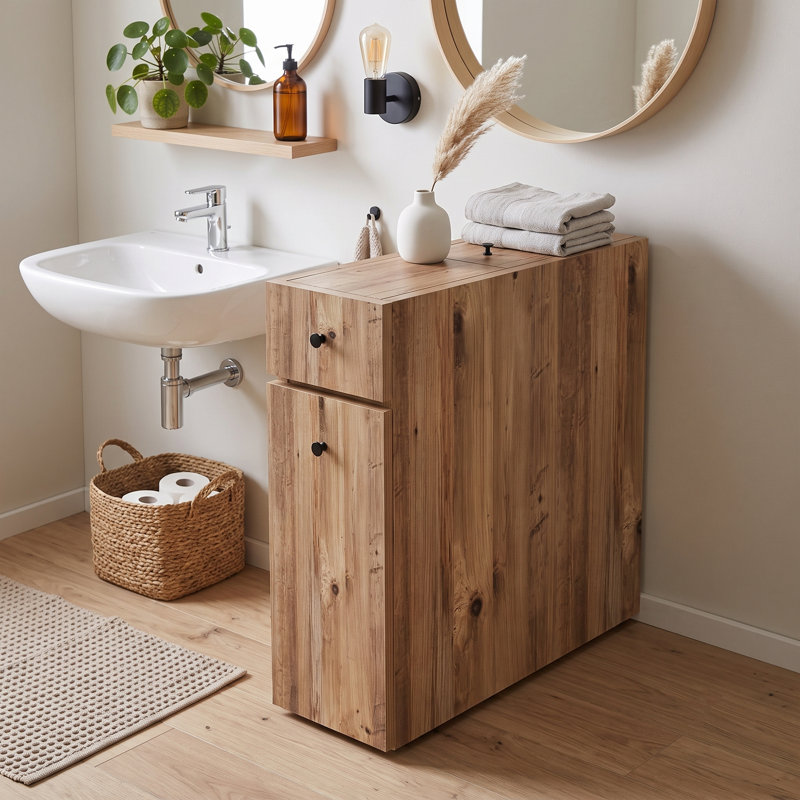 Orba Bathroom Cabinet, Oak
