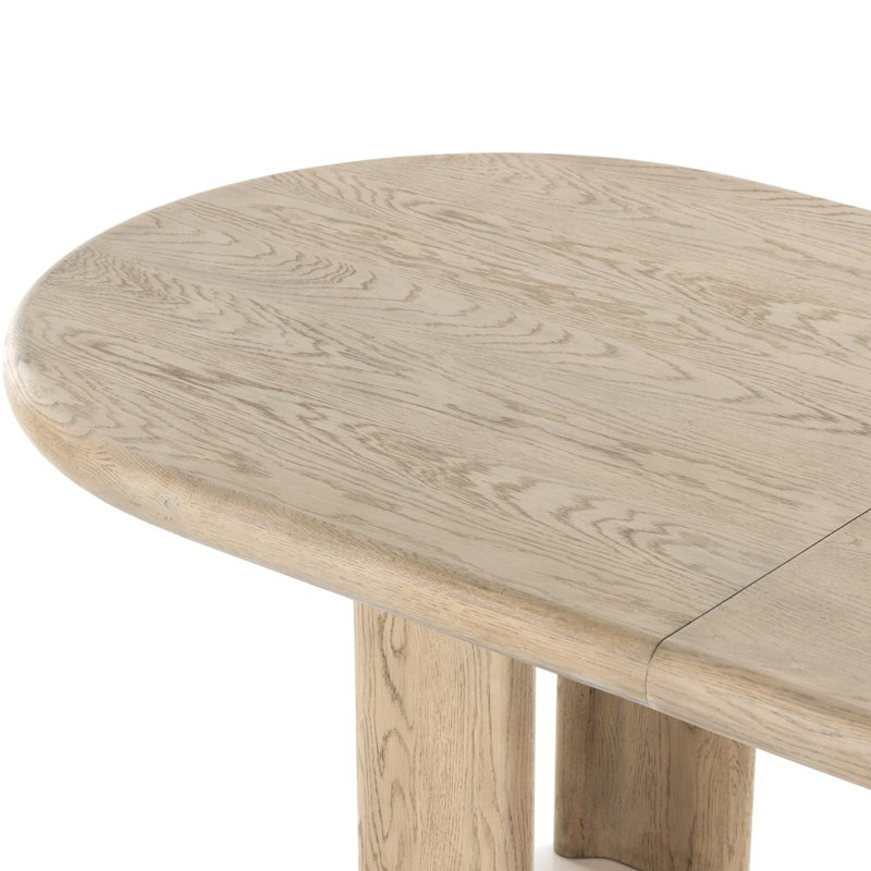 Jaylen Oval Dining Table, Yucca Oak/Yucca Oak Solid