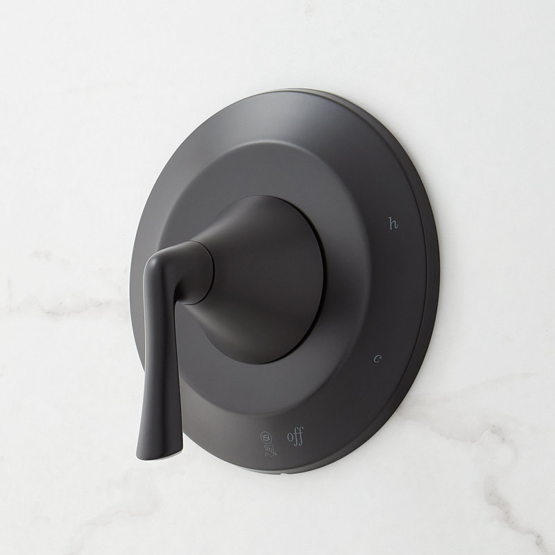 Provincetown Pressure Balance Tub and Shower Set, Matte Black