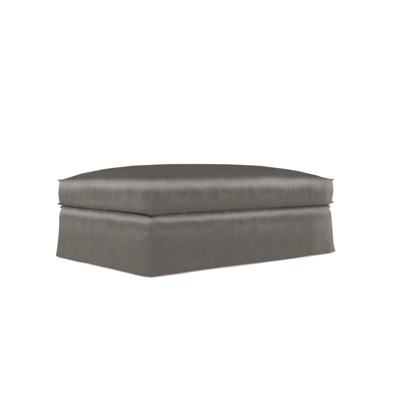 Repose-pieds Mulberry, Ébène, Cuir rétro ponce