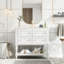Armoire de salle de bain avec lavabo et 4 tiroirs-17626357