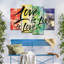 «Love Is Love Is Love», reproduction sur toile tendue 4 pièces-1779500836
