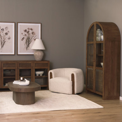 Vitrine en bois massif Stonewall