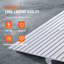 Rampe de seuil en aluminium L 34 po x l 27,2 po x H 5 po, alliage d'aluminium, rampe de porte modulaire 1 pièce, argent, capacité de charge de 800 lb, surface antidérapante