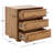 Hoffenden 3 Drawer Wood Nightstand