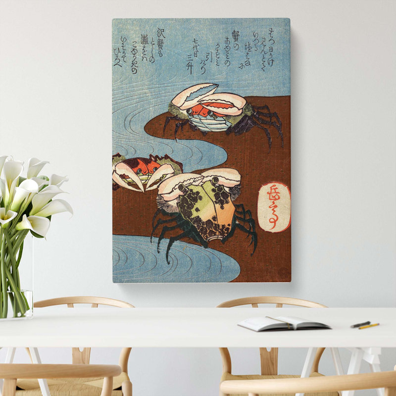 Crabs by The Sea - Wrapped Canvas, 60cm H x 40cm W x 3cm D