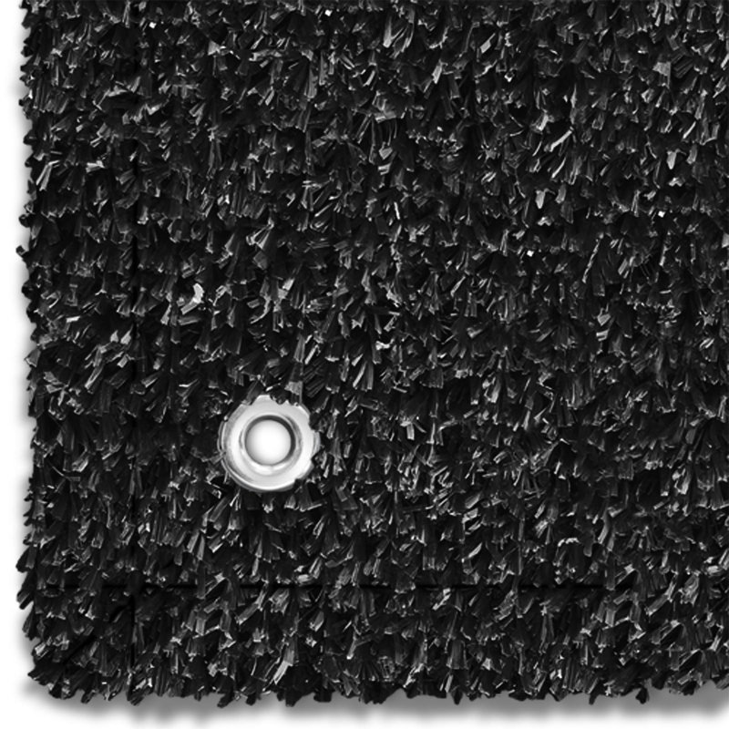 Black Synthetic Outdoor Turf Rug 10' x 15'