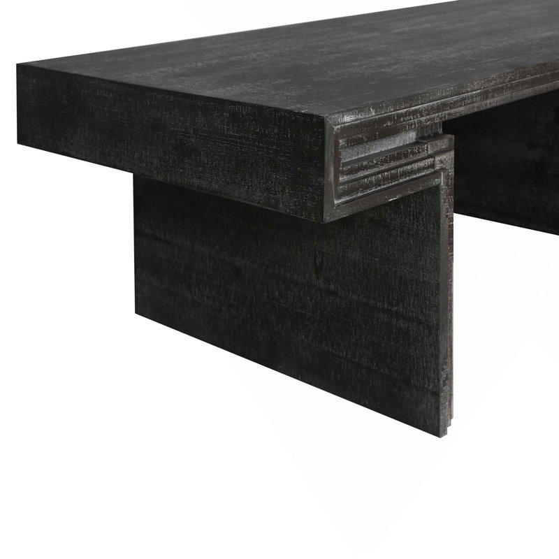 Table basse American Vintage, Noir antique