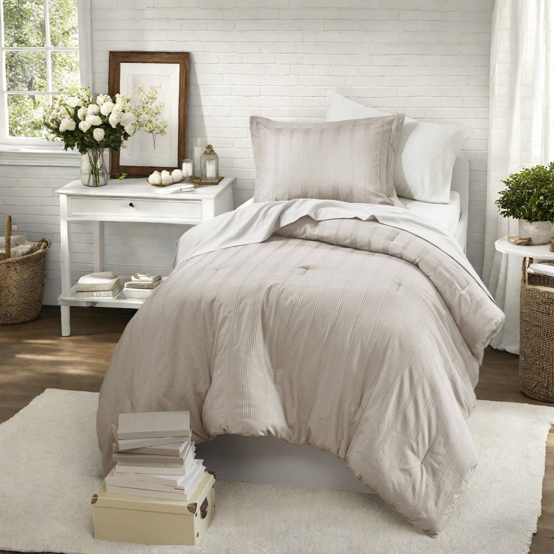 Ensemble de literie simple en polyester TG, neutre moderne