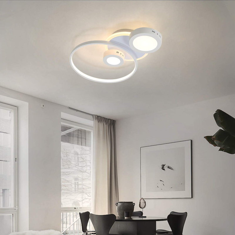 Ivy Bronx 4-Light 62.5cm LED Integrated Semi-Flush Mount