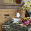 Table basse 24,4 "en osier de patio, tables d'appoint en rotin PE gris clair-2028478622