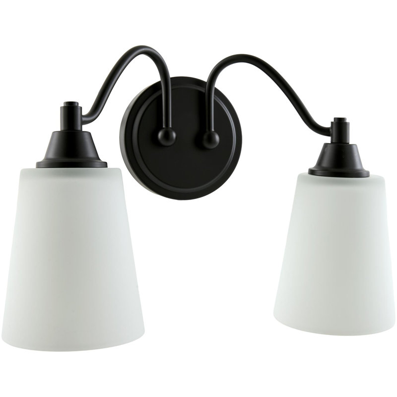 Yueva Wall Sconce, 2, Black, White