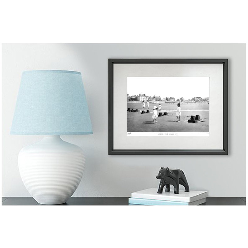 Borth, The Beach 1921 by Francis Frith - Single Picture Frame Print, 45cm H x 60cm W x 2.3cm D