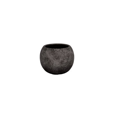 Terracotta Round Pot L Finish Antique Gray