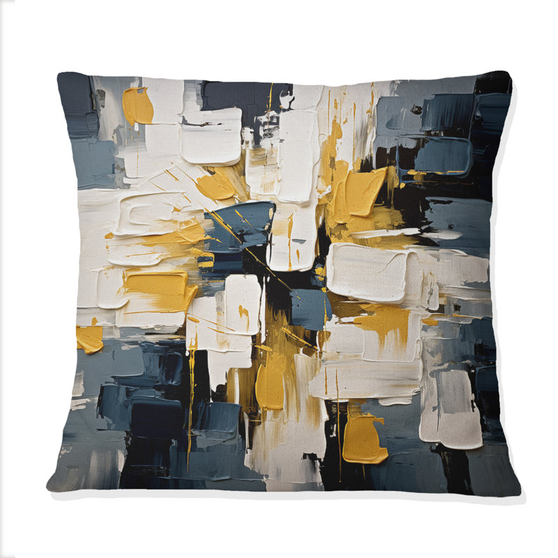 Coussin décoratif "Oui à tout", bleu nova